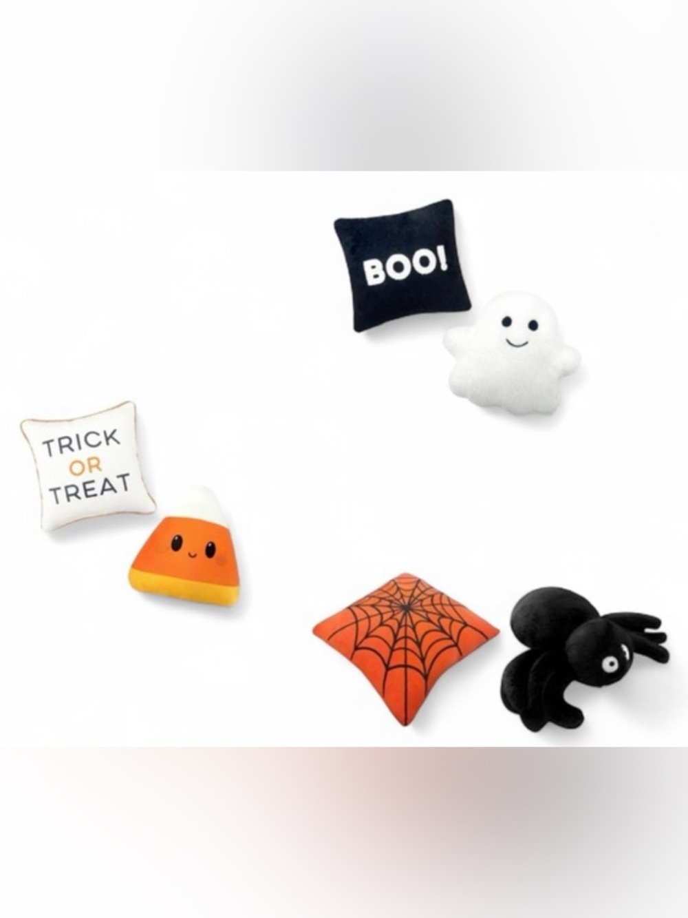 NEW!! Bullseye Playground Mini Decorative Halloween Pillows (6 Piece Set)- NWT